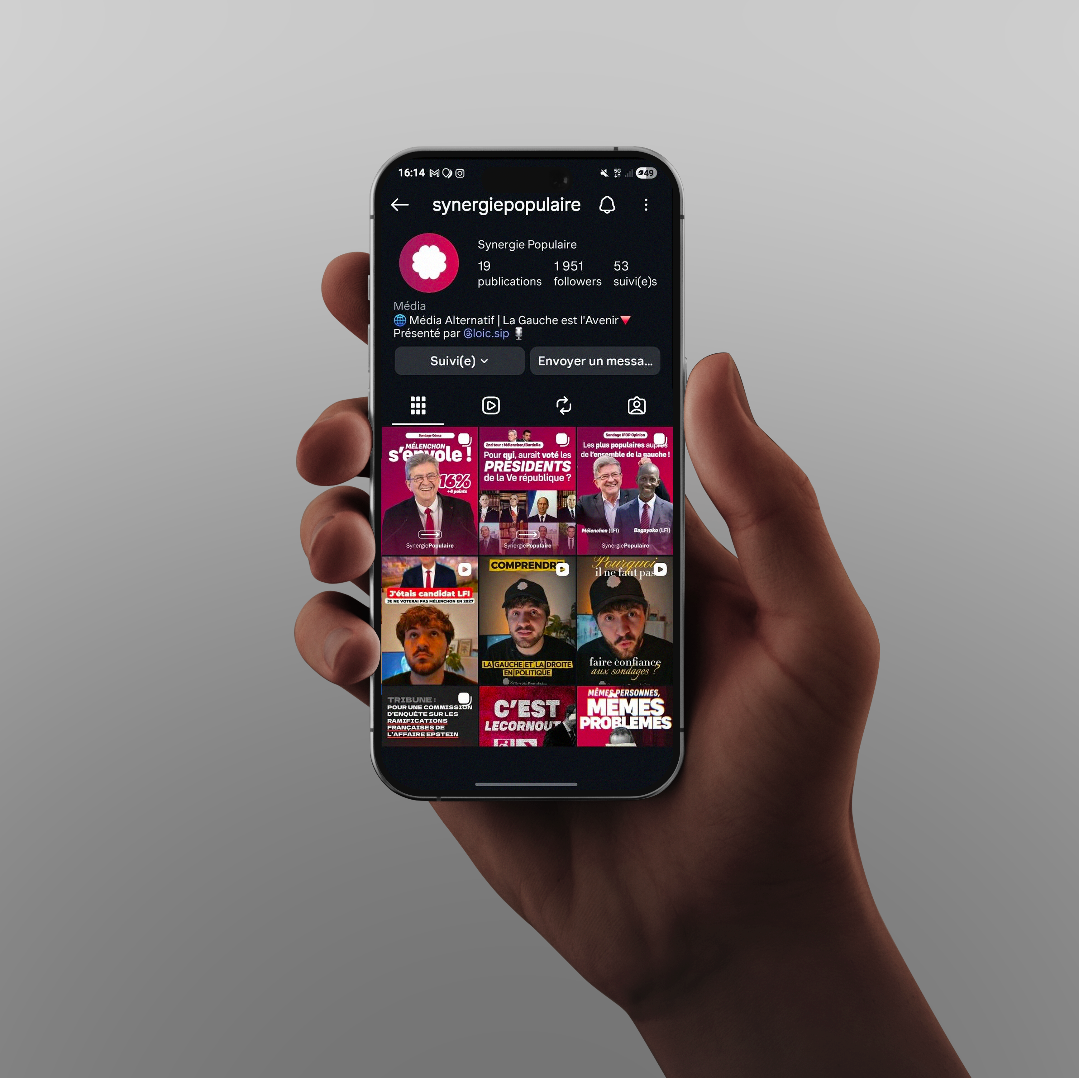 Synergie Populaire instagram